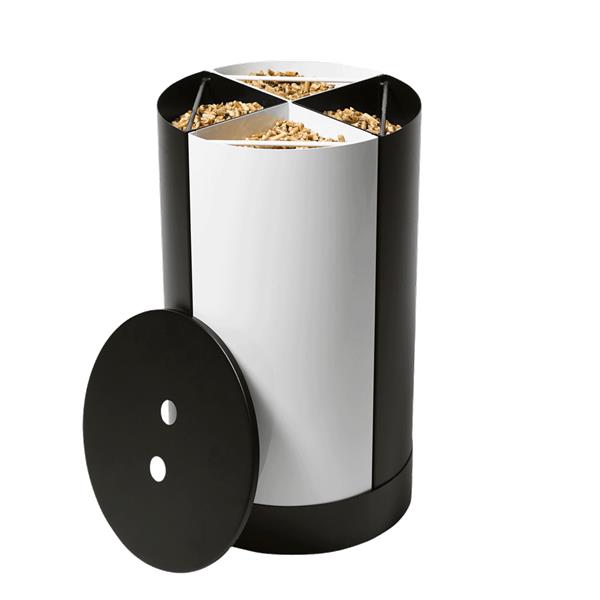 Réservoir design pour granulés de bois sur roulettes en vente à