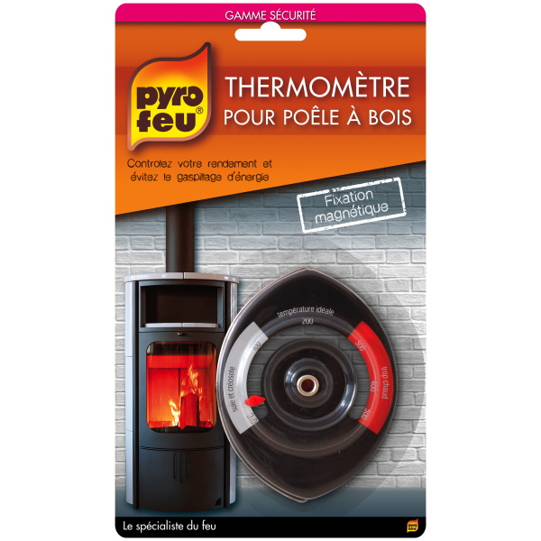 Pack 1 testeur d'humidité bois + 1 thermomètre pour poêle